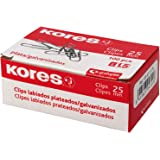 [00470180] CLIPS NIQUELADOS LABIADOS 25mm CAJA 100 KORES