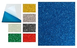 [68015799] Goma eva dhesiva c/purpurina 40x60 col.surt.