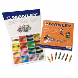 [MNC00192] Expositor 16 colores 192 colores a la cera manley