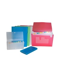 [90449] Carpeta acordeón recibo elegant color azul