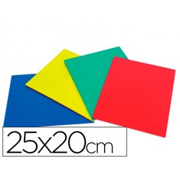 [CC01] Caucho color plancha 25x20cm -unidad-