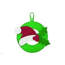 [10165] Corona navideña gorro noel