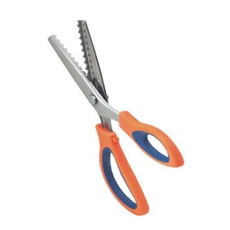 [7640B-2] Tijera dentada acero inox. Para fieltro 24cm