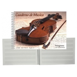 [318020] Cuaderno de musica pentagrama 3mm interliniado 20h