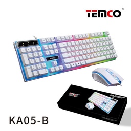 [KA05-B] Teclado + ratón gaming blanco rgb ka05-b
