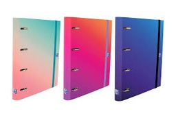 [400195608] Carpebloc Oxford Carpeta A4 4 anillas 35 milimetros 100H 90G Gradient surtido