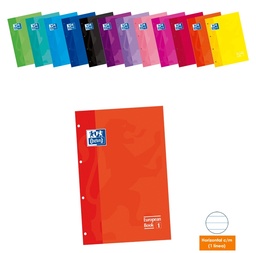 [400076221] Recambio A4 color naranja 80h 90g 1 línea c/m Oxford