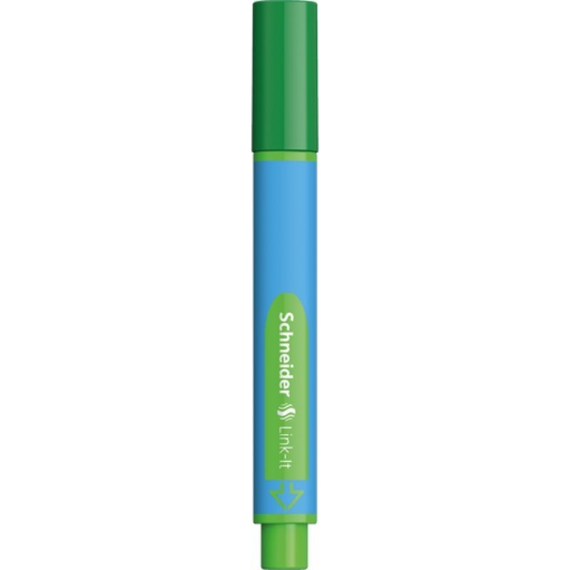 Bolígrafo verde linkit xb punta gruesa schneider