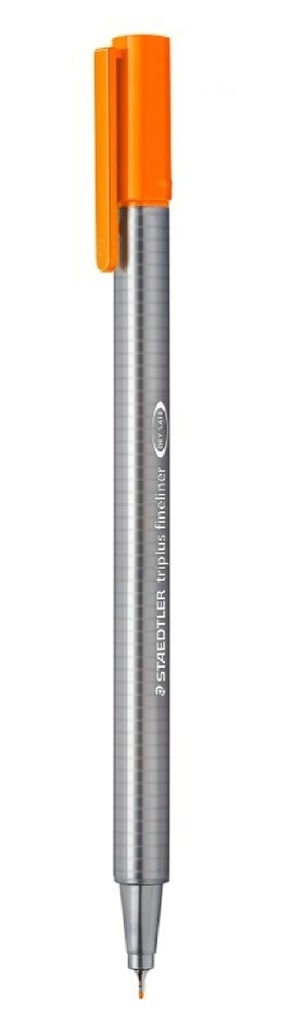 Rotulador triplus fineliner 334 naranja