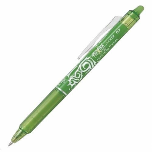 Bolígrafo Frixion clicker ball 0,7mm verde lima