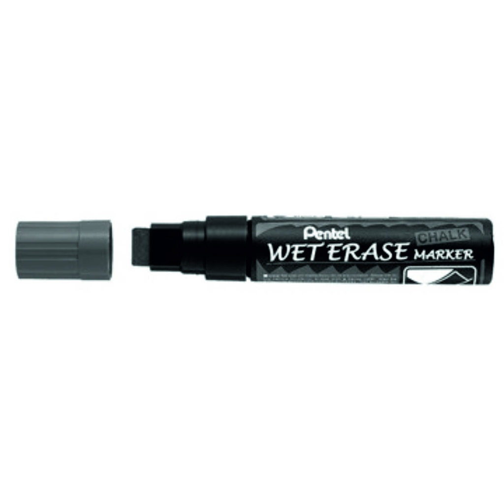 Marcador tiza negro punta gruesa weterase