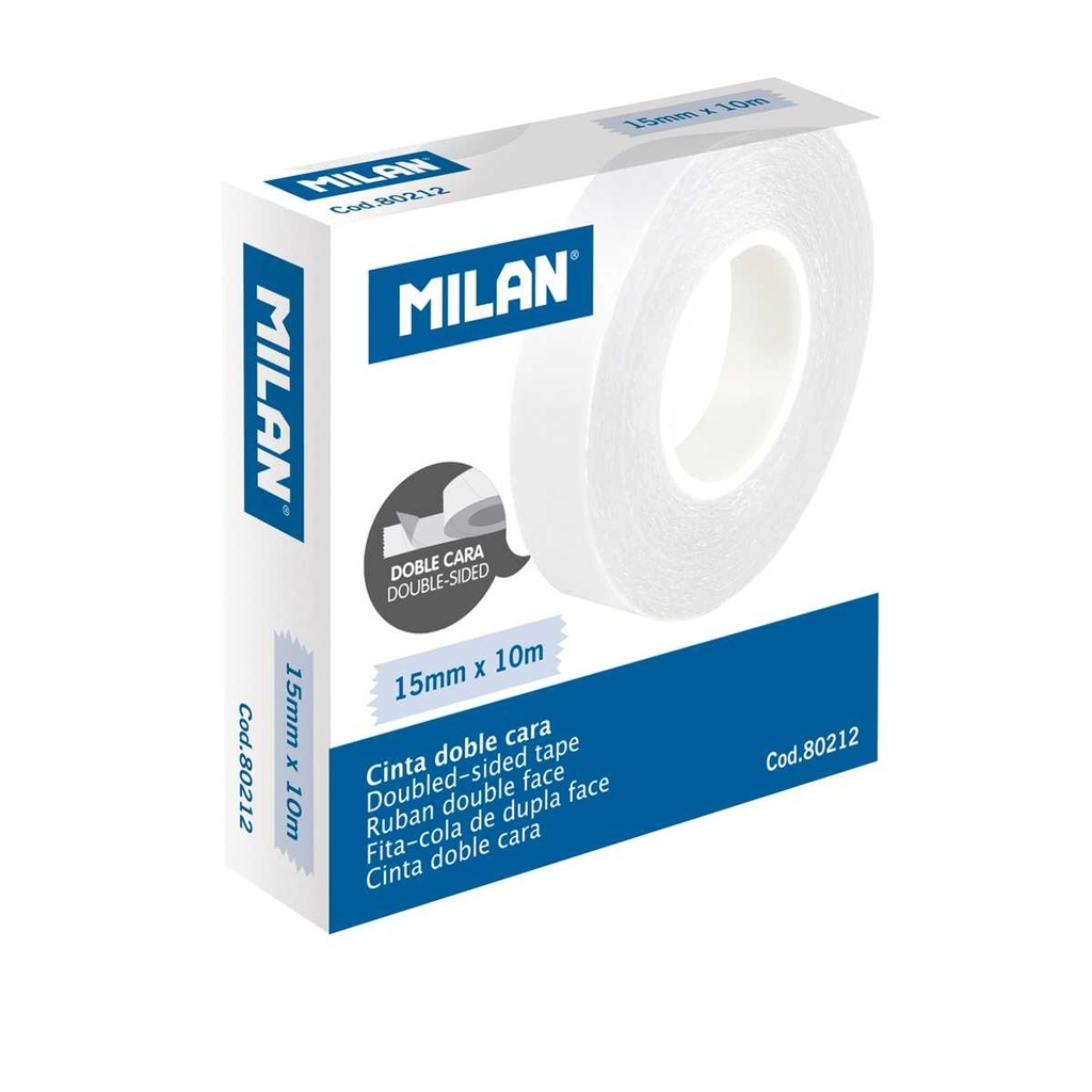 CINTA ADHESIVA DOBLE CARA 15mm*10mts.