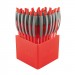 Bolígrafo Dry-gel rojo Milan bote 25und.