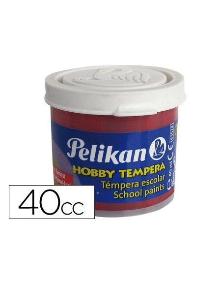 Tempera Pelikan carmin 40ml.