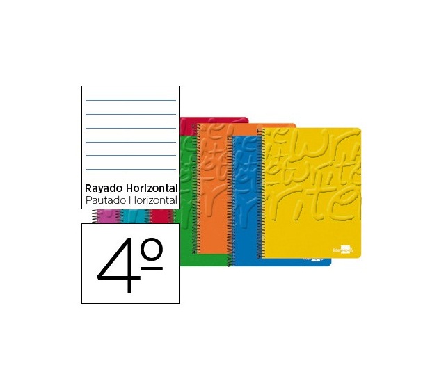 Libreta con cuquet de una raya Liderpapel 80h.