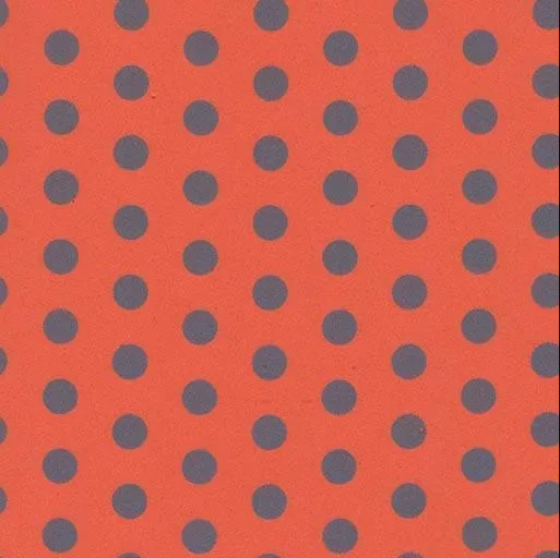 Hoja goma eva naranja con lunares grises 40x60