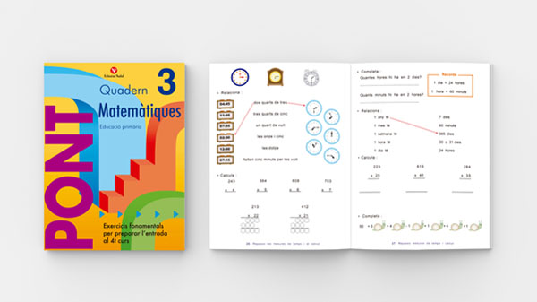 Quadern pont de matemàtiques 3er primaria