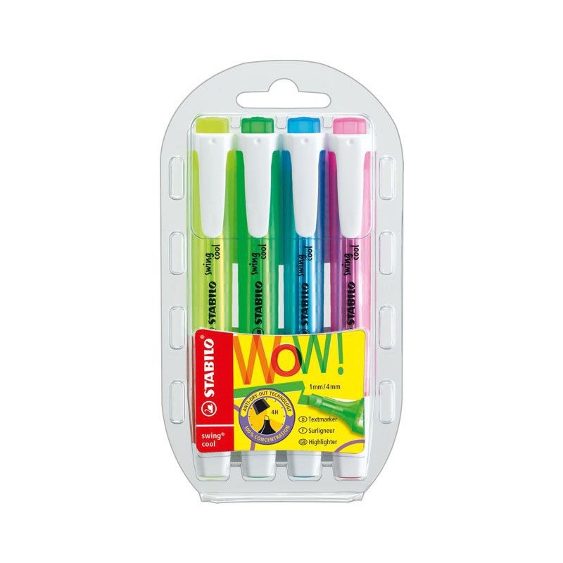 Marcadores stabilo swing cool WoW 4 colores