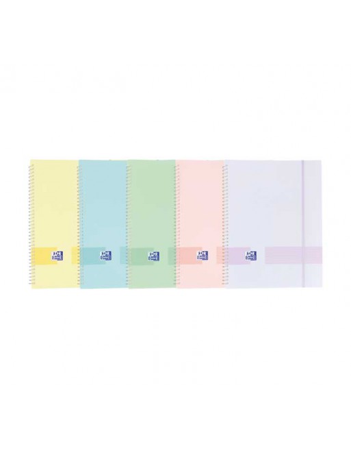 CARPETA 20 FUNDAS A4 CON GOMA SURTIDO PASTEL OXFORD