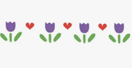 STENCIL ACRILEX 16x3cm TULIPAS/FLORAL