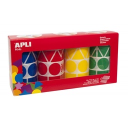 [10753] Gomets pack 4 colores/formas surtido