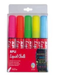 [13959] Tiza liquida color surt. Liquid chalk pack 5 color