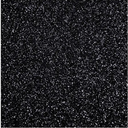 [1659-02] Hoja goma eva purpurina negra 40x60