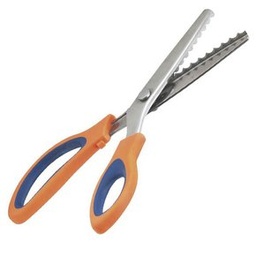 [7640B-5] Tijera dentada acero inox. Para fieltro 24cm