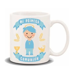 [HL-400] Taza "mi primera comunión" chico