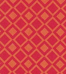 [DO6160008] Hoja goma eva roja con cuadrados naranja 40x60