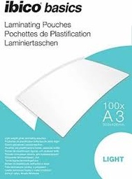 [627319] FUNDAS PLASTIFICAR IBICO DIN A3 (303X426) 2x75 mic, (Caja 100)