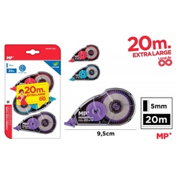 [PA457-02] Cinta correctora 5mmx20mt. pack ahorro 3 unidades