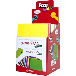 Goma eva 20x30 2mm colores surtidos-Fixo - Unidad