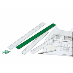 [106-30V] Regla verde 30cm - Alta precisión FAIBO 2mm