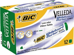 [1701] Rotul. Pizarra blanca velleda verde p/ gruesa c/12